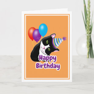 Alles Gute zum Geburtstag Katze Karte