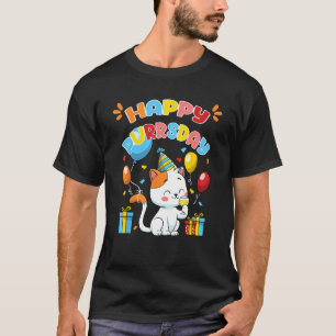 Alles Gute zum Geburtstag Katze Kitten Liebhaber L T-Shirt