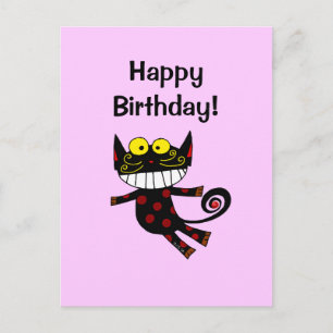 Alles Gute zum Geburtstag! (katze) Postkarte