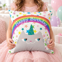 Alles Gute zum Geburtstag Katzenkissen Süßer Regen Kissen