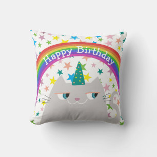 Alles Gute zum Geburtstag Katzenkissen Süßer Regen Kissen