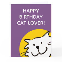 Alles Gute zum Geburtstag Katzenliebhaber Karte