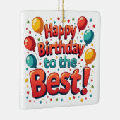 Alles Gute zum Geburtstag Keramikornament (Rechts)