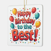 Alles Gute zum Geburtstag Keramikornament (Links)