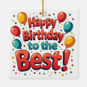 Alles Gute zum Geburtstag Keramikornament (Rückseite)