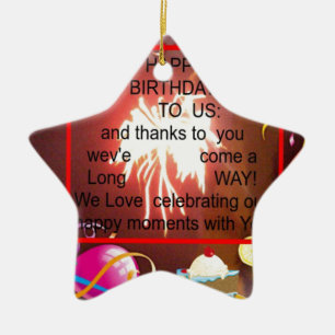 Alles Gute zum Geburtstag Keramikornament