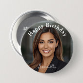 Alles Gute zum Geburtstag Klassisch Einfach Benutz Button (Vorne & Hinten)