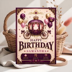Alles Gute zum Geburtstag, kleine Prinzessinnen-Ku Karte