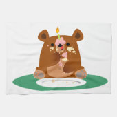 Alles Gute zum Geburtstag, kleiner Bär!! geschirrt Handtuch (Horizontal)