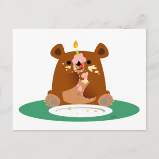 Alles Gute zum Geburtstag, kleiner Bär!! Postkarte