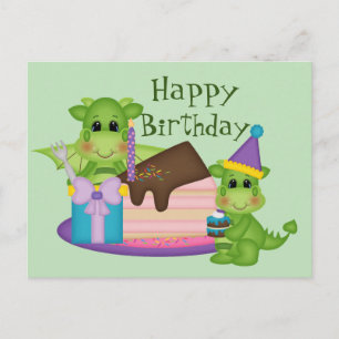 Alles Gute zum Geburtstag Kleiner Drache Postkarte