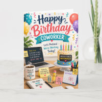 Alles Gute zum Geburtstag Kollege Büro Humor Grußk