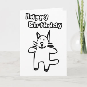 Alles Gute zum Geburtstag Kool Kat Karte