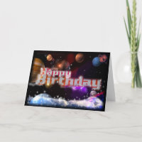 Alles Gute zum Geburtstag kosmisch durch valxart