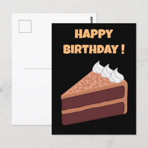 Alles Gute zum Geburtstag Köstliche Schokoladentor Postkarte