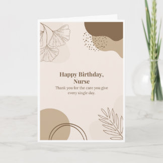 Alles Gute zum Geburtstag Krankenschwester Boho-Bl Karte