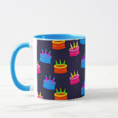 Alles Gute zum Geburtstag, Kuchen mit Kerzen. Tasse (Links)