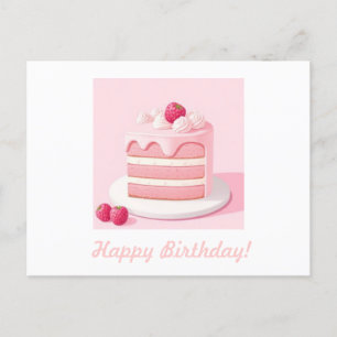 Alles Gute zum Geburtstag Kuchen Postkarte