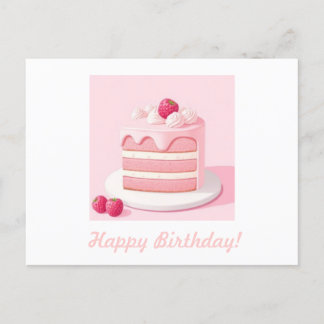 Alles Gute zum Geburtstag Kuchen Postkarte