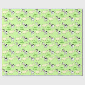 Alles Gute zum Geburtstag. Kühe und Schafe Geschenkpapier (Flach)