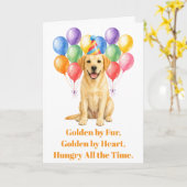 Alles Gute zum Geburtstag Labrador Hund Haustierpa Karte (Gelbe Blume)