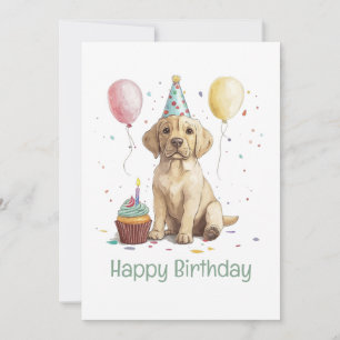 Alles Gute zum Geburtstag Labrador Retriever Hunde Karte