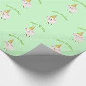 Alles Gute zum Geburtstag Lamm Geschenkpapier (Ecke)