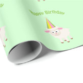 Alles Gute zum Geburtstag Lamm Geschenkpapier (Rolleneckpunkt)