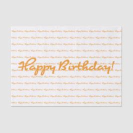 Alles Gute zum Geburtstag! Lässige Schrift Seidenpapier