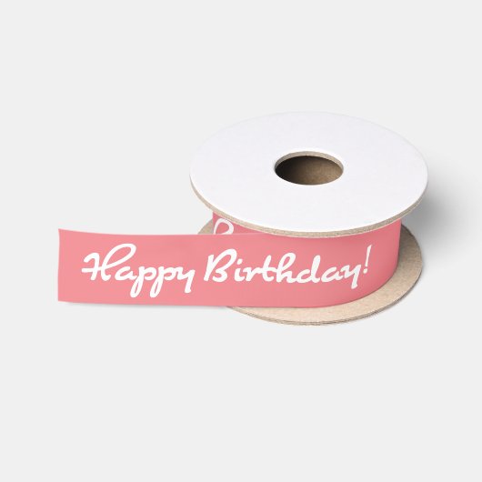 Alles Gute zum Geburtstag! Lässiges Medium Satinband (Spule)