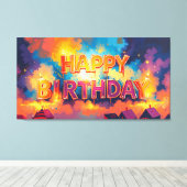 Alles Gute zum Geburtstag Leinwanddruck (Insitu (Holzboden))