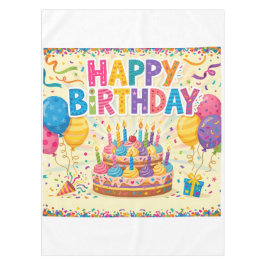 Alles Gute zum Geburtstag leuchtende laute leere K Tischdecke