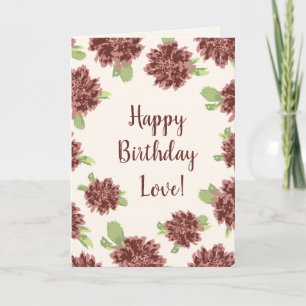 Alles Gute zum Geburtstag Liebe Generic - Red Dais Karte