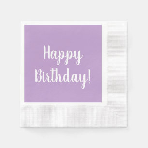 Alles Gute zum Geburtstag Lila Flieder Geburtstags Serviette