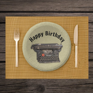 Alles Gute zum Geburtstag Literarisches Thema Schw Pappteller