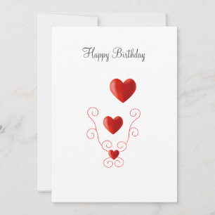Alles Gute zum Geburtstag Love Hearts Geburtstag
