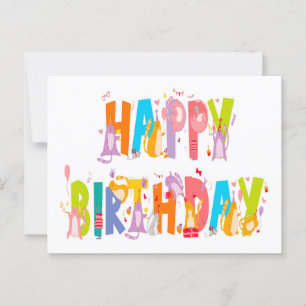 Alles Gute zum Geburtstag Lustiger Katzenliebhaber Postkarte
