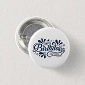 Alles Gute zum Geburtstag Lustiges Grafik-Button-D Button (Vorne & Hinten)