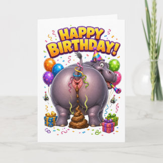 Alles Gute zum Geburtstag Lustiges Scheißender Nil Karte