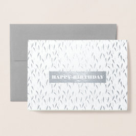 Alles Gute zum Geburtstag. Luxus Real Foil | Aquar Folienkarte