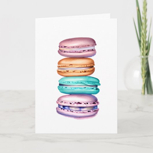 Alles Gute zum Geburtstag! | Macaron Pun Karte (Vorderseite)
