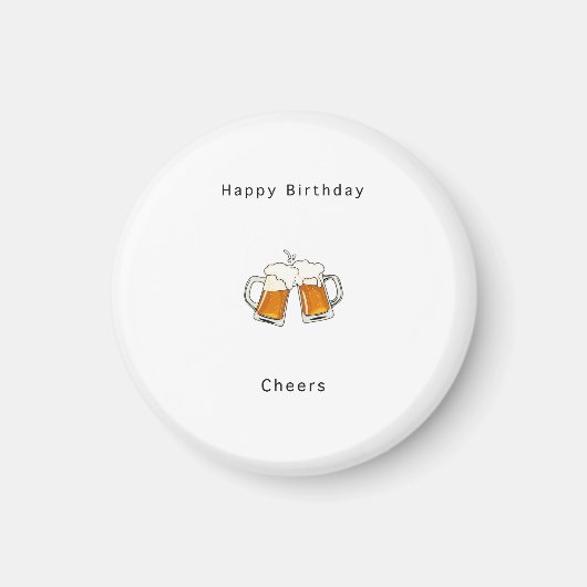 Alles Gute zum Geburtstag Magnet, Prost Bier Magnet (Vorne)