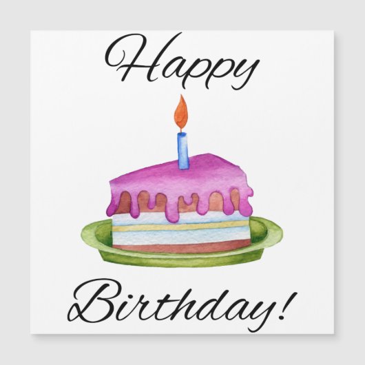 Alles Gute zum Geburtstag! Magnetkarte (Vorderseite)