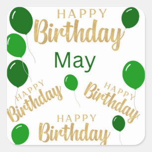 Alles Gute zum Geburtstag Mai Geburtstage Sticker