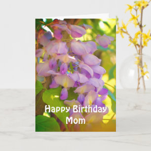 Alles Gute zum Geburtstag Mama Glyzinie  Karte