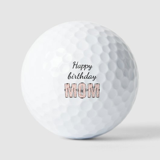Alles Gute zum Geburtstag Mama  Golfball (Vorderseite)