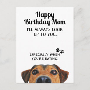 Alles Gute zum Geburtstag Mama, ich schaue zu dir  Postkarte
