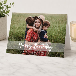 Alles Gute zum Geburtstag Mama Moderne Schrift F Karte