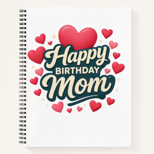 Alles Gute zum Geburtstag Mama Notizblock (Vorderseite)