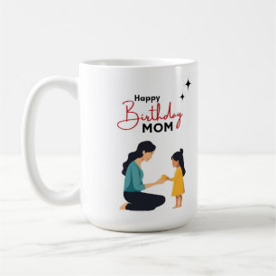 Alles Gute zum Geburtstag Mama Süße Mutter-Tochter Kaffeetasse